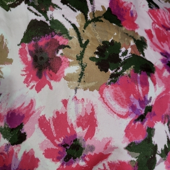 Evan Picone Skirt Size 8P Pink Multicolor Floral - Picture 5 of 7